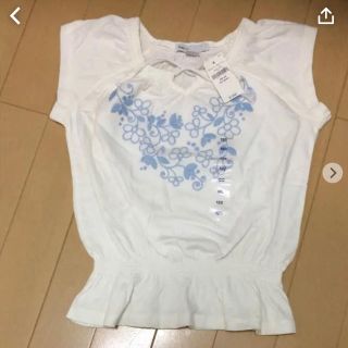 ギャップ(GAP)の【未使用】GAP 刺繍半袖シャツ 女児120(6-7歳)(Tシャツ/カットソー)