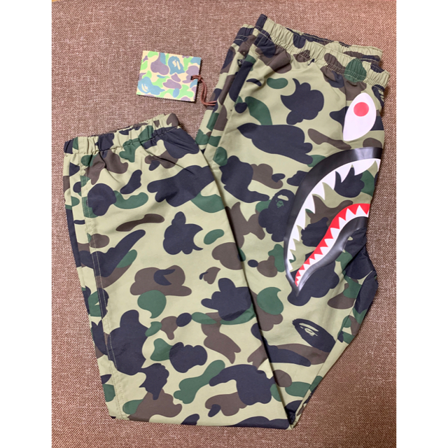 BAPE 1ST CAMO SHARK TRACK PANTS