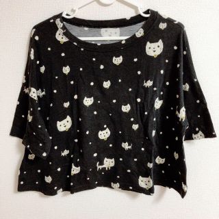 フランシュリッペ(franche lippee)のフランシュリッペ コーラスねこオリプリゆったりTシャツ(Tシャツ(半袖/袖なし))