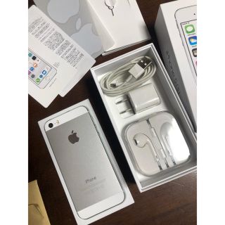 アイフォーン(iPhone)のiPhone5sシルバー32GB ワイモバイル 美品(スマートフォン本体)