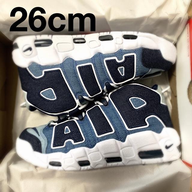 NIKE(ナイキ)の新品正規 NIKE AIR MORE UPTEMPO 96 QS DENIM メンズの靴/シューズ(スニーカー)の商品写真