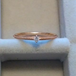 10k ダイヤ0.03ct ピンキーリング(リング(指輪))