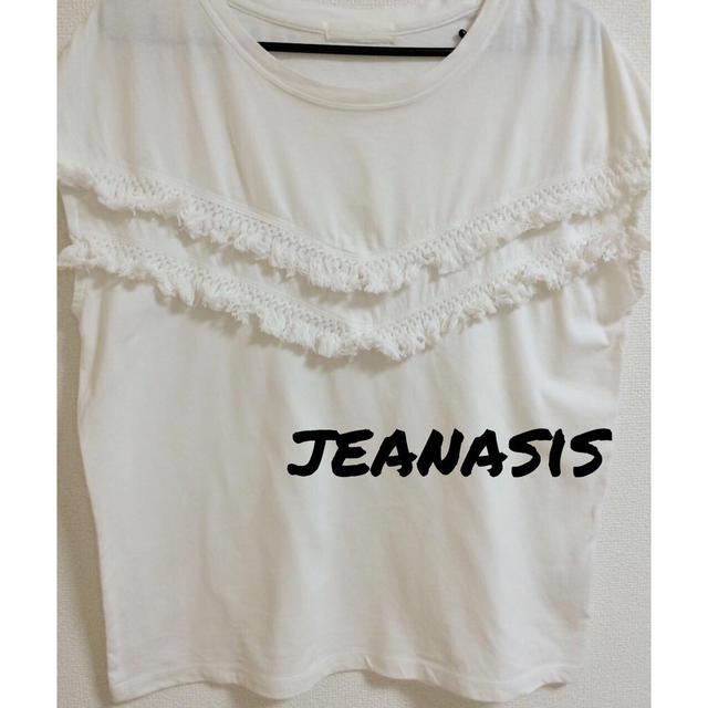 JEANASIS(ジーナシス)のJEANASIS✧フリンジトップス レディースのトップス(Tシャツ(半袖/袖なし))の商品写真