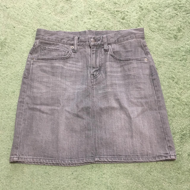 MUJI (無印良品)(ムジルシリョウヒン)の未使用 無印良品 オーガニックコットン デニムスカート MUJI レディースのスカート(ミニスカート)の商品写真