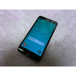 エイスース(ASUS)のSIMfree ZenFone Go 黒 液晶筋入り(スマートフォン本体)