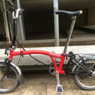 ブロンプトン(BROMPTON)の2018ブロンプトン M6R オーダーカラー 美品最上位モデル リアラックライト(自転車本体)