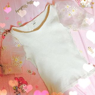 エブリン(evelyn)のevelynマーガレットスリーブトップス(Tシャツ(半袖/袖なし))