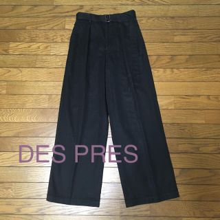 デプレ(DES PRES)のDES PRES ブラック ワイドパンツ(カジュアルパンツ)