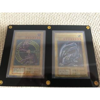 ユウギオウ(遊戯王)の遊戯王 ブルーアイズ、ブラックマジシャンのステンレス 完美品(シングルカード)