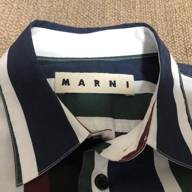 Marni(マルニ)のMARNI コットンポプリンシャツ ストライプ 44 メンズのトップス(シャツ)の商品写真