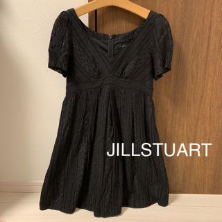 ジルスチュアート(JILLSTUART)のジルスチュアート 黒 ワンピース(ミニワンピース)