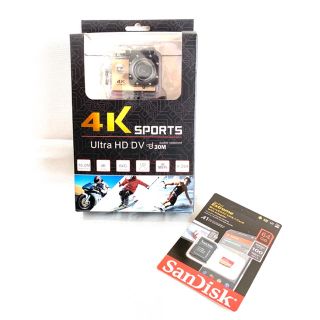 【新品】アクションカメラ ウェアラブルカメラ 4K WiFiモデル 高画質 防水(コンパクトデジタルカメラ)