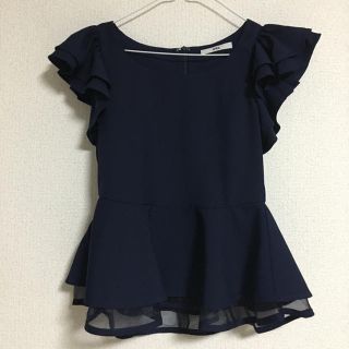 グレイル(GRL)の新品・GAL フリルシリーブ カットソー (M)(カットソー(半袖/袖なし))