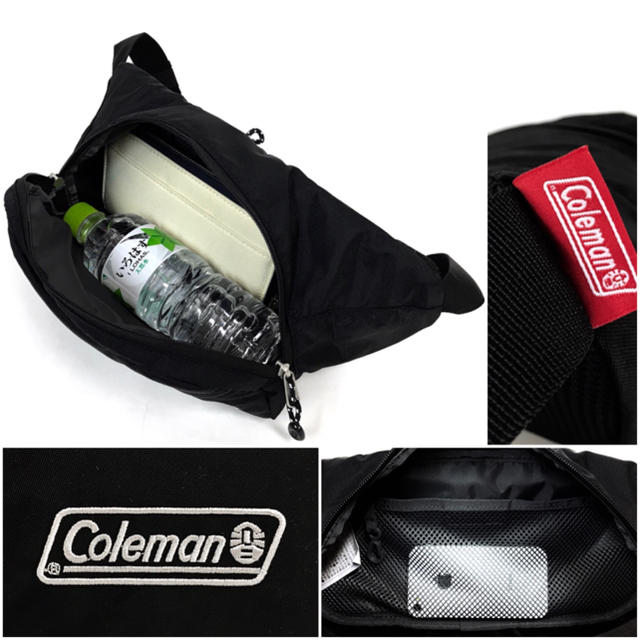 Coleman(コールマン)の【Coleman】ウエストポーチ［ウォーカーウエスト］ブラック メンズのバッグ(ウエストポーチ)の商品写真