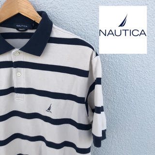 ノーティカ(NAUTICA)の最終セール NAUTICA ノーティカ ボーダー 90s ビッグサイズ XL(ポロシャツ)