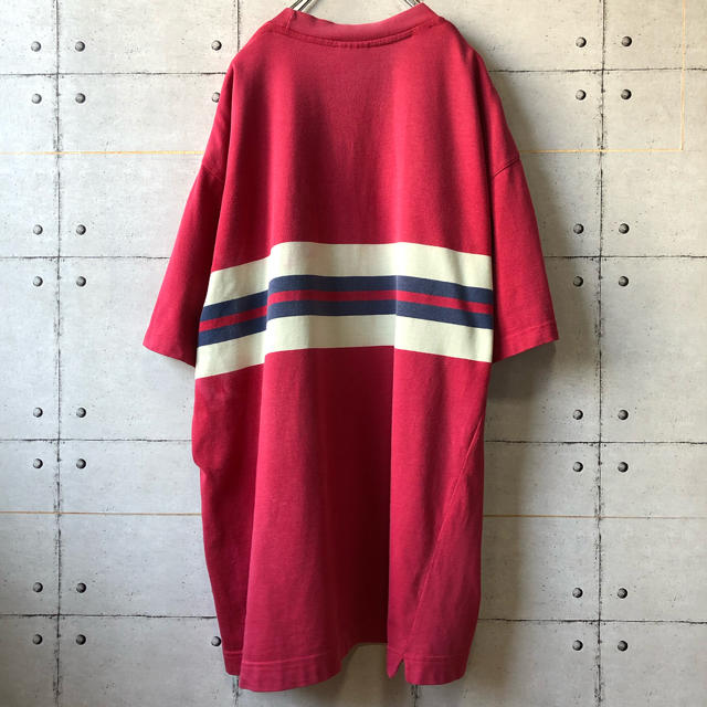 【激レア】 90s NIKE ナイキ 銀タグ 胸ライン ボーダー Tシャツ 2