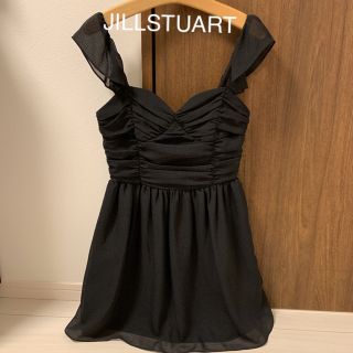 ジルスチュアート(JILLSTUART)のジルスチュアート 黒 ワンピース(ミニワンピース)