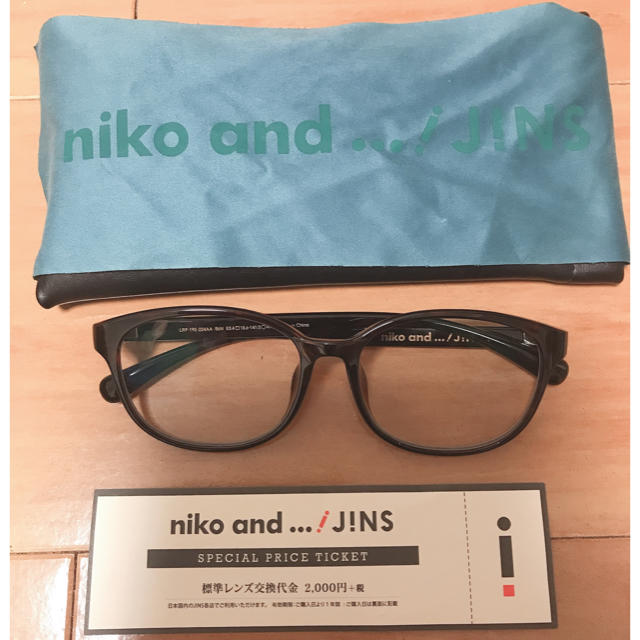 niko and... - niko and... JINS コラボメガネの通販 by やまだ's shop｜ニコアンドならラクマ