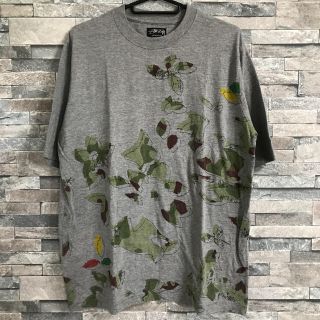 ステューシー(STUSSY)のSTUSSY Tシャツ 花柄 和柄 枯れ葉(Tシャツ/カットソー(半袖/袖なし))