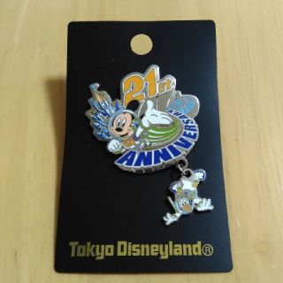 ディズニー(Disney)のディズニー　ピンバッチ　ディズニーランド 21周年 ピンバッジ トゥモローランド(バッジ/ピンバッジ)