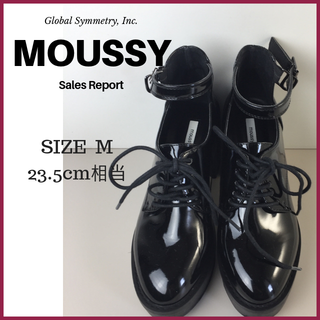 マウジー(moussy)の美品 マウジー 厚底 レースアップ シューズ サイズ 23.5cm(その他)