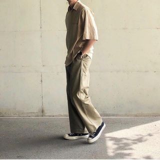 コモリ(COMOLI)のAURALEE WASHED FINX CHINO WIDE PANTS(チノパン)