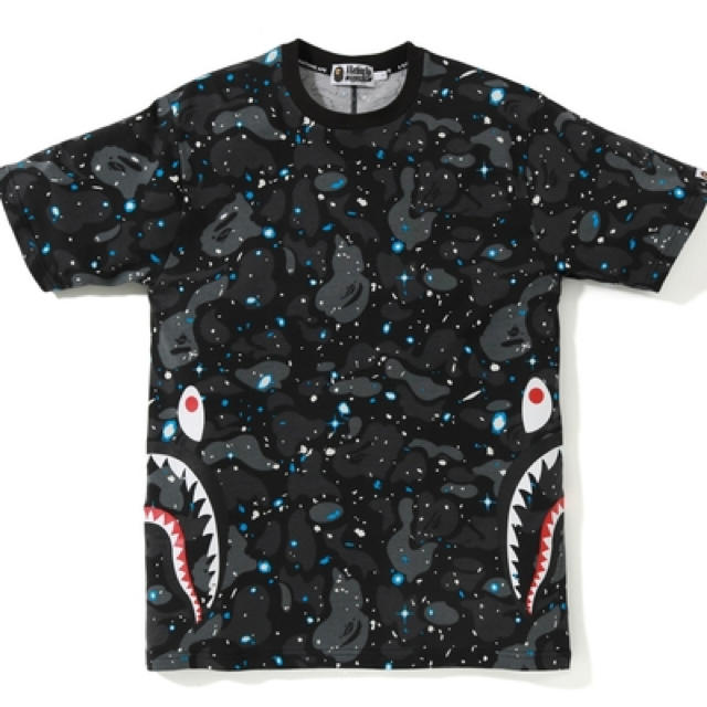 BAPE SPACE CAMO SIDE SHARK TEE