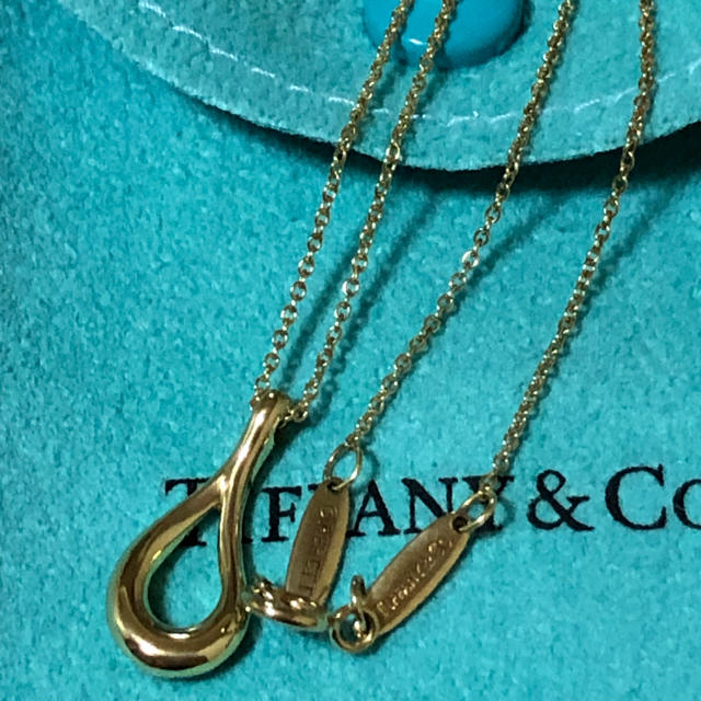 Tiffany & Co. - ティファニー オープンティアドロップ ネックレス k18の通販 by みち's shop｜ティファニーならラクマ