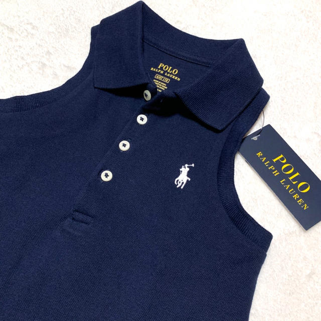 POLO RALPH LAUREN(ポロラルフローレン)の＊ヤマト5426様 専用＊新品✨ノースリーブ ポロシャツワンピース 4T/110 キッズ/ベビー/マタニティのキッズ服女の子用(90cm~)(ワンピース)の商品写真