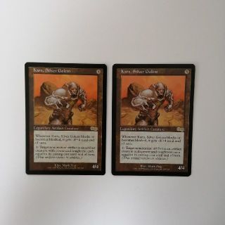 マジックザギャザリング(マジック：ザ・ギャザリング)のmtg 銀のゴーレム、カーン２枚セット＋α　コメントの方専用(シングルカード)