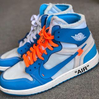 ナイキ(NIKE)のOFF-WHITE × NIKE AIR JORDAN 1 UNC 26.0(スニーカー)