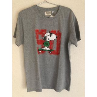 ピーナッツ(PEANUTS)のスヌーピー Tシャツ JOE COOL スケボー グレー 新品未使用 タグ付き(Tシャツ/カットソー(半袖/袖なし))