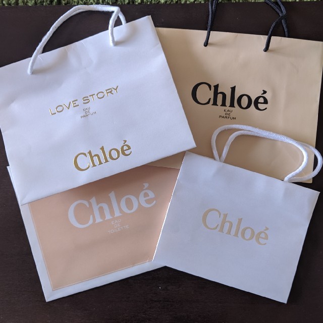 Chloe(クロエ)のクロエ　ショッパー紙袋　4点セット レディースのバッグ(ショップ袋)の商品写真