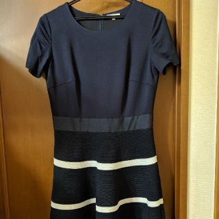 トゥービーシック(TO BE CHIC)のtobechic紺×白わんぴ(ロングワンピース/マキシワンピース)