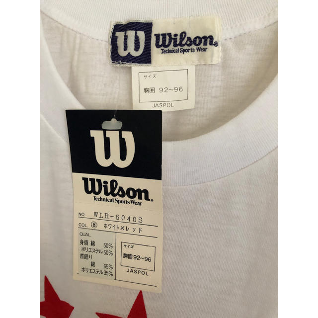 wilson(ウィルソン)のWilson ウィルソン Tシャツ ホワイト 白 新品未使用 タグ付き スター メンズのトップス(Tシャツ/カットソー(半袖/袖なし))の商品写真