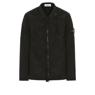 ストーンアイランド(STONE ISLAND)のstone island ナイロンメタルオーバーシャツ ブラック Sサイズ(ナイロンジャケット)