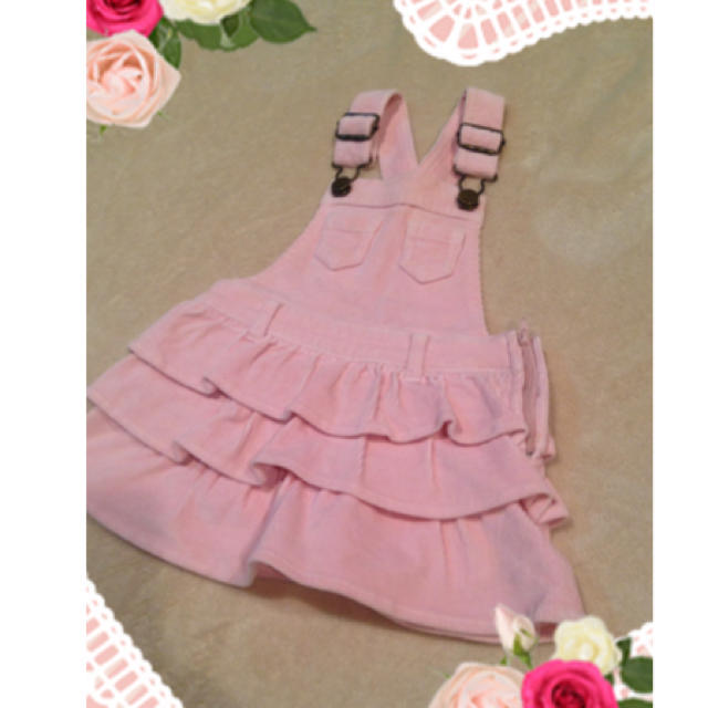 GAP(ギャップ)の♡フリルジャンバースカート♡ キッズ/ベビー/マタニティのベビー服(~85cm)(カバーオール)の商品写真