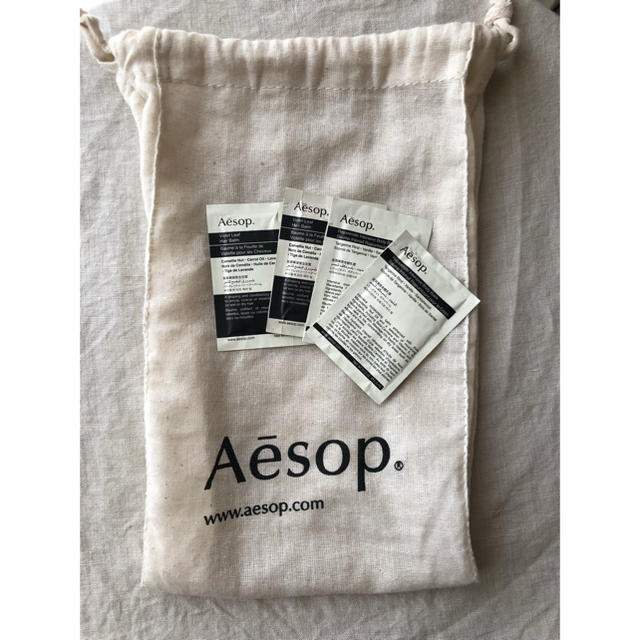 Aesop(イソップ)のイソップ☆Aesop布袋＋サンプルセット！！新品未使用☆ コスメ/美容のキット/セット(サンプル/トライアルキット)の商品写真