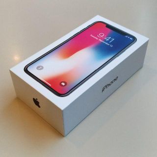 アップル(Apple)のSIMフリーiPhoneX 256GB 新品交換品 A458-608(スマートフォン本体)