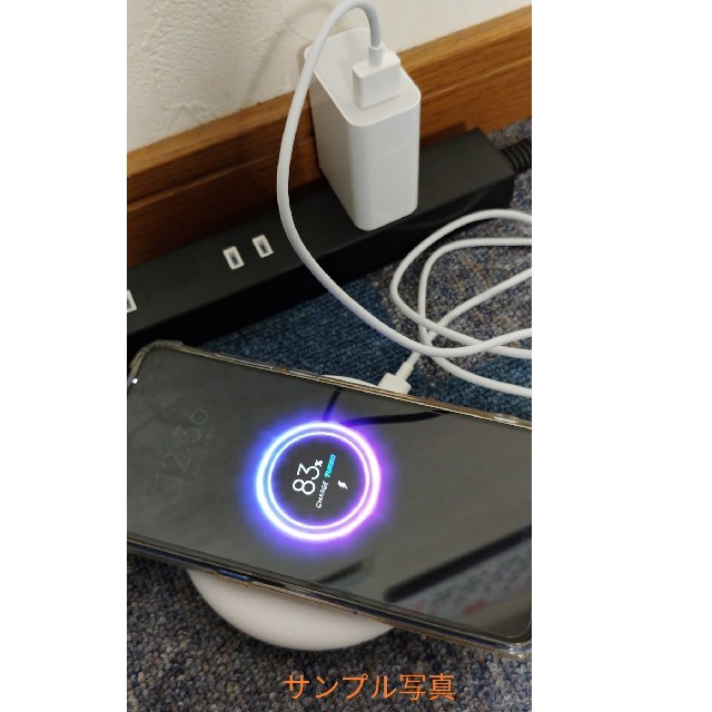 新品未開封 Xiaomi Mi9 ブルー 20W ワイヤレス充電器セット