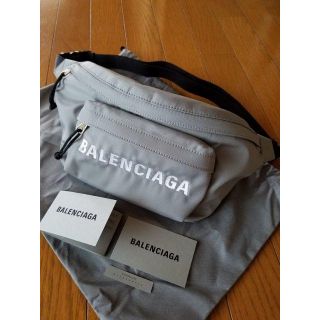 バレンシアガ(Balenciaga)のBALENCIAGA バレンシアガ Wheel ベルト バッグ Gray(ショルダーバッグ)