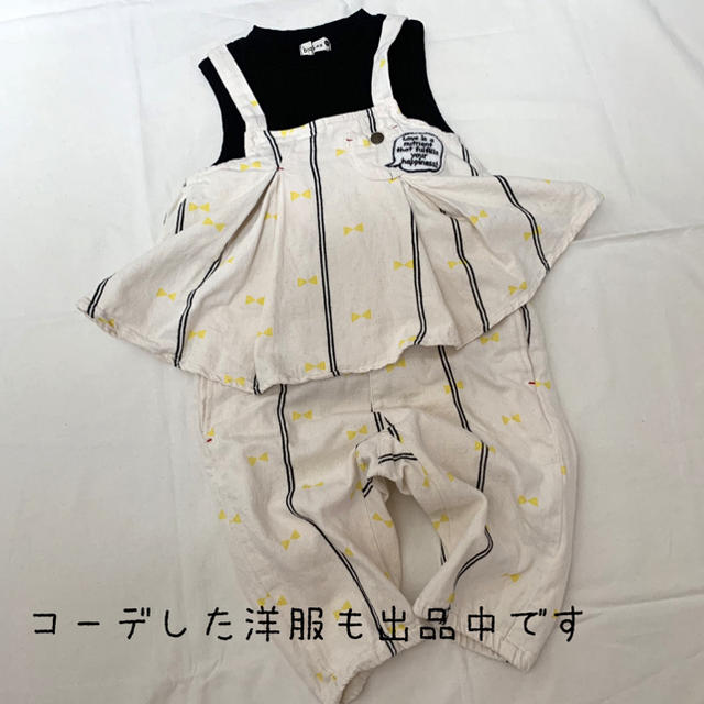 Branshes(ブランシェス)のbranshes リブ ノースリーブ Tシャツ 黒 ハイネック キッズ/ベビー/マタニティのキッズ服女の子用(90cm~)(Tシャツ/カットソー)の商品写真