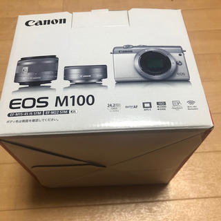 キヤノン(Canon)のCanon EOS M100 レンズキット ホワイト(ミラーレス一眼)