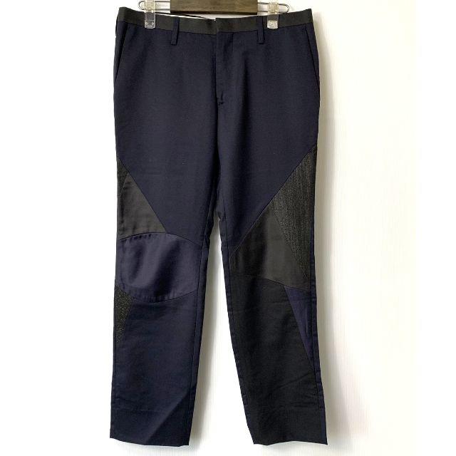 H】ポールスミス パッチワークデザイン スリムパンツ スラックス M H】ポールスミス パッチワークデザイン スリムパンツ スラックス M