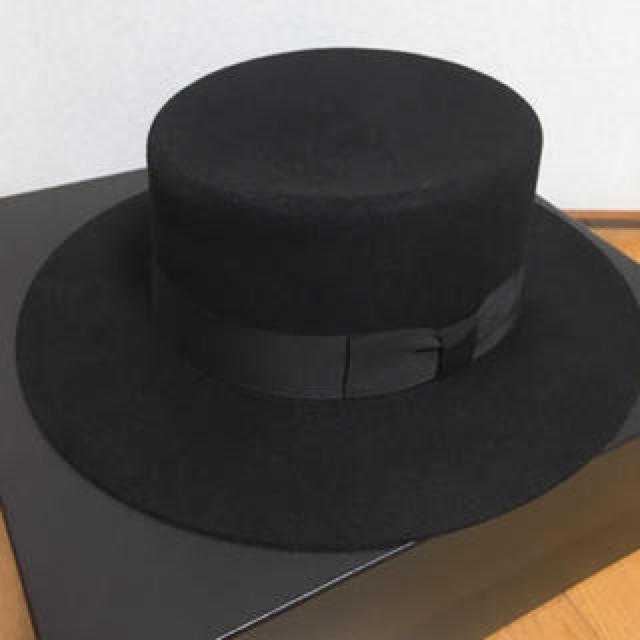 Saint Laurent(サンローラン)の【極希少】サンローランのハット 希少サイズ61 ケリング国内正規品 カンカン帽 メンズの帽子(ハット)の商品写真