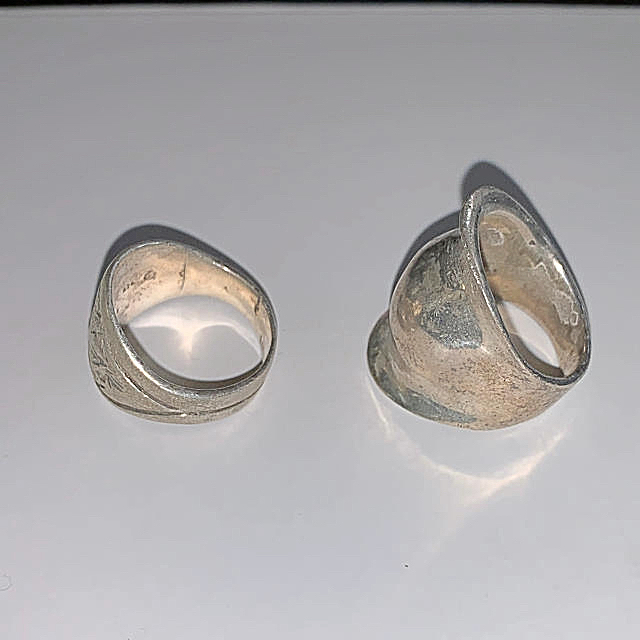 シルバーリング ✖️2 計約25g メンズのアクセサリー(リング(指輪))の商品写真