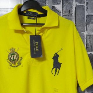 ポロラルフローレン(POLO RALPH LAUREN)の新品タグ付★ポロラルフローレン★ビッグポニーポロシャツ★イエロー(ポロシャツ)