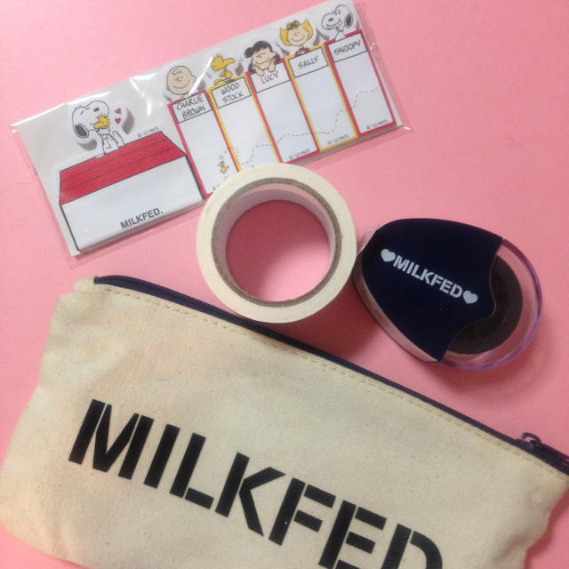 MILKFED.(ミルクフェド)のMILKFED＊スヌーピー4点セット インテリア/住まい/日用品の文房具(その他)の商品写真