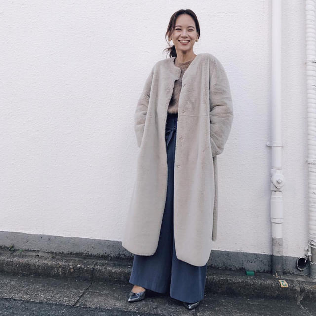 Ameri♡ 2WAY SOFT BOA LONG COAT