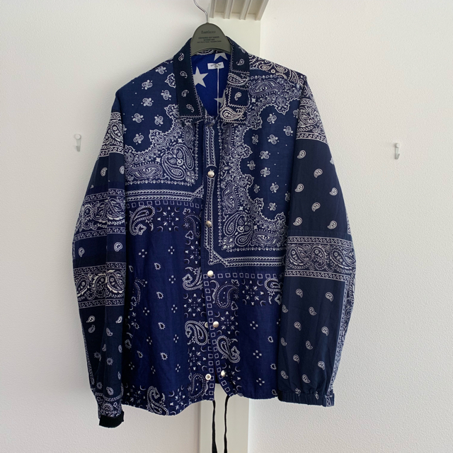 OLD PARK / BANDANA COACH JACKET サイズLジャケット/アウター